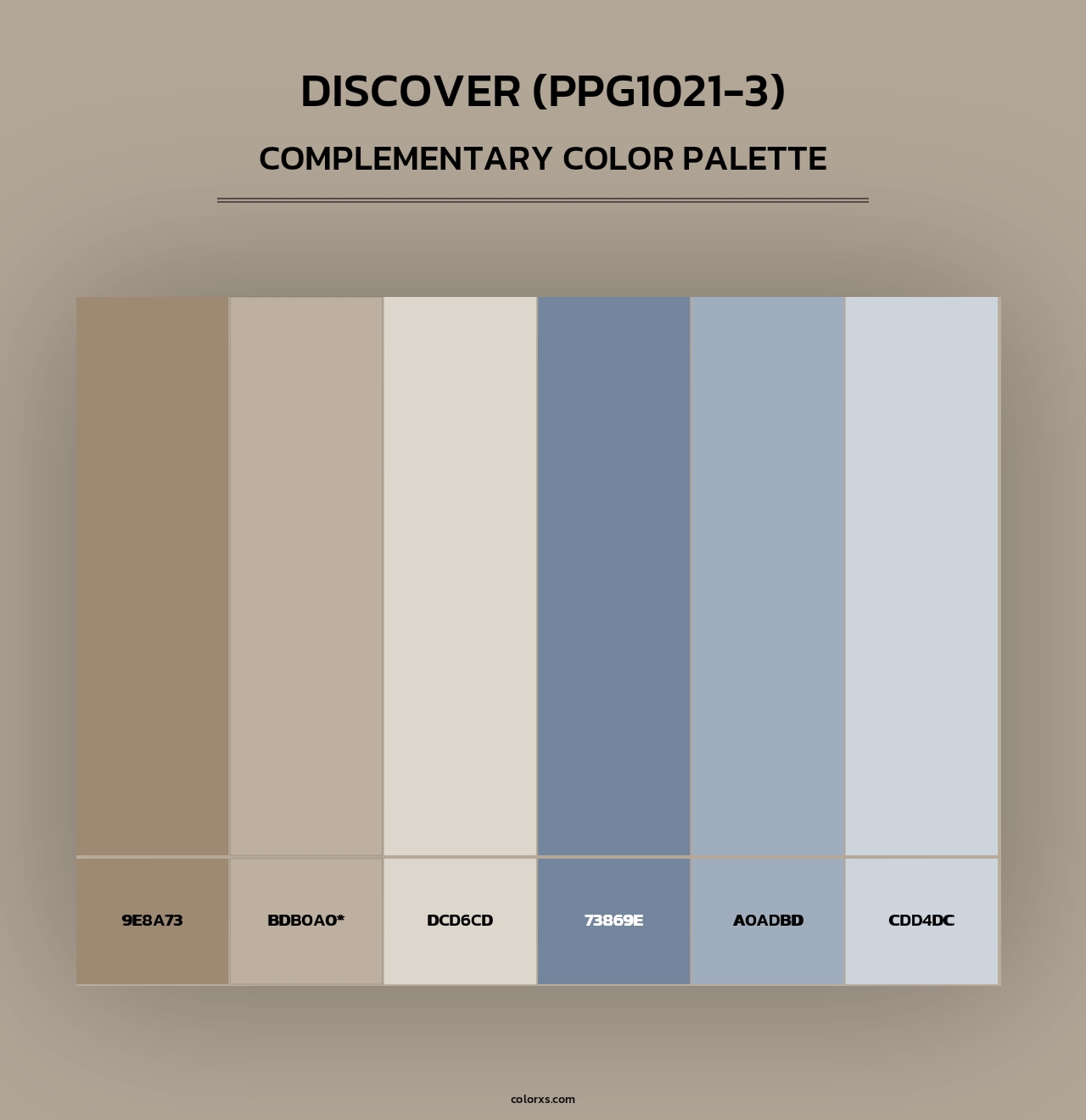 Discover (PPG1021-3) - Complementary Color Palette