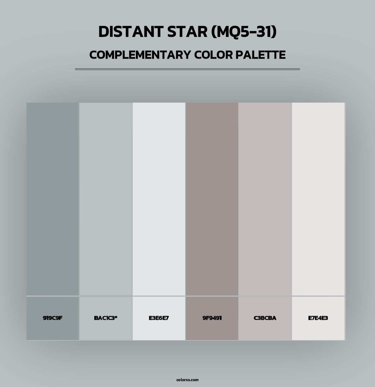 Distant Star (MQ5-31) - Complementary Color Palette
