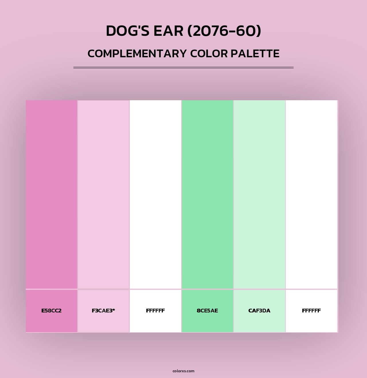 Dog's Ear (2076-60) - Complementary Color Palette