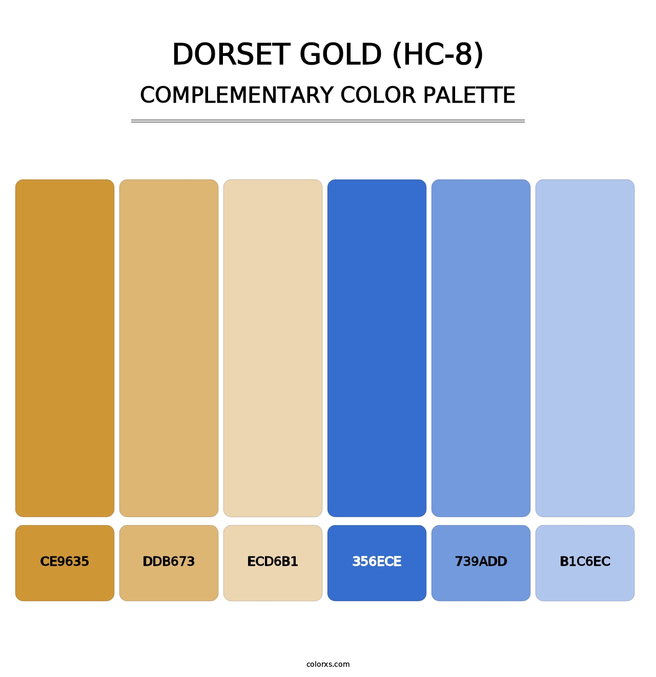 Dorset Gold (HC-8) - Complementary Color Palette