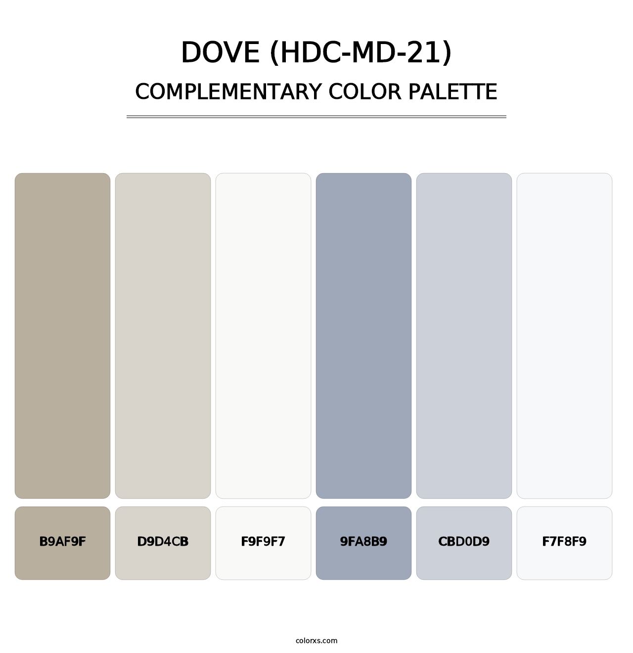 Dove (HDC-MD-21) - Complementary Color Palette