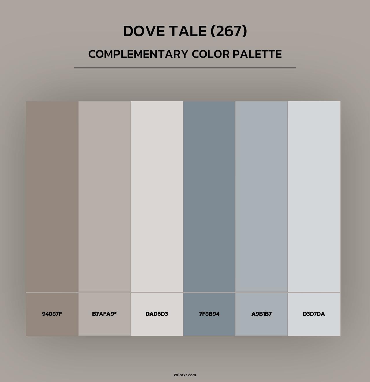 Dove Tale (267) - Complementary Color Palette