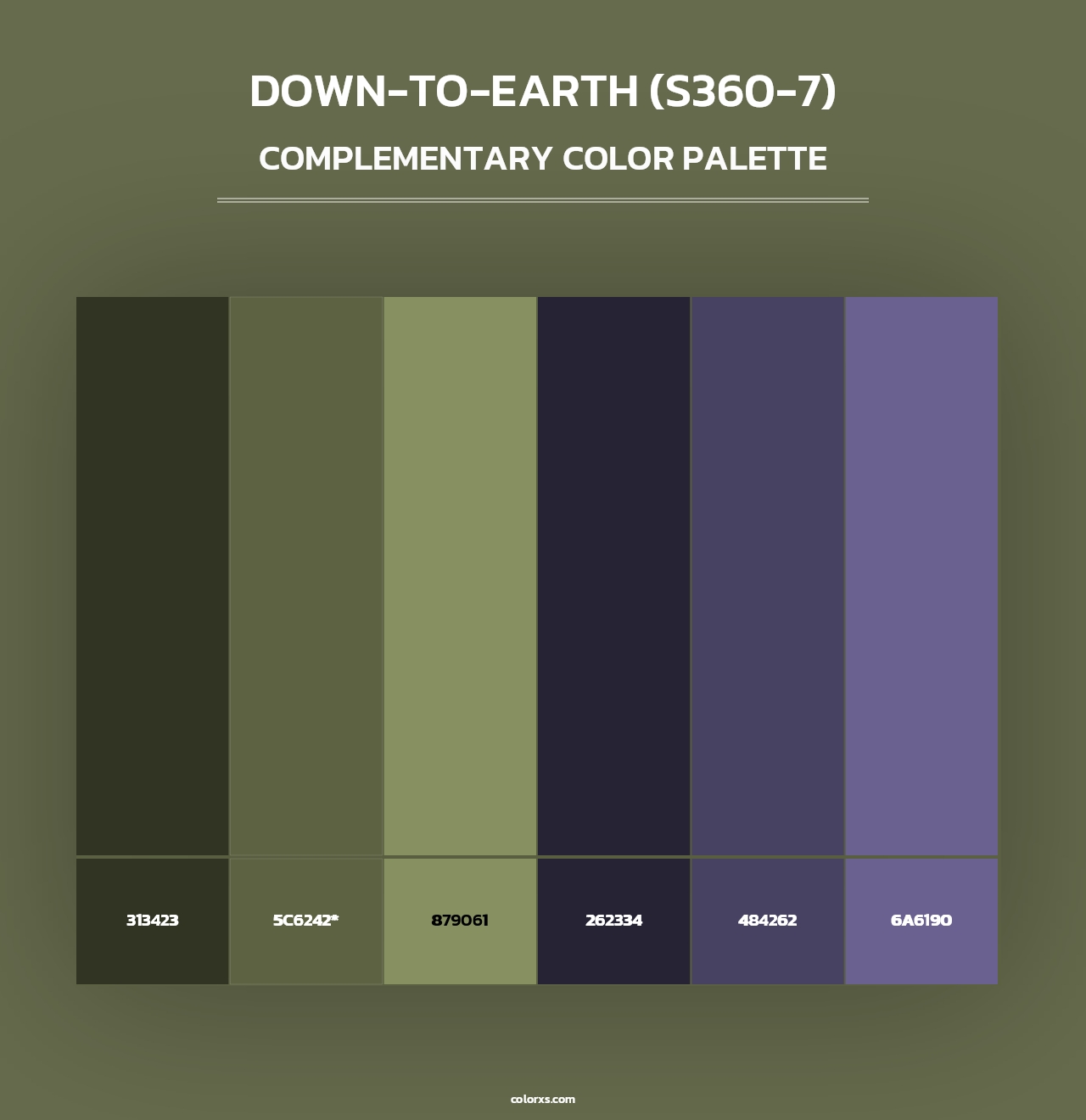 Down-To-Earth (S360-7) - Complementary Color Palette