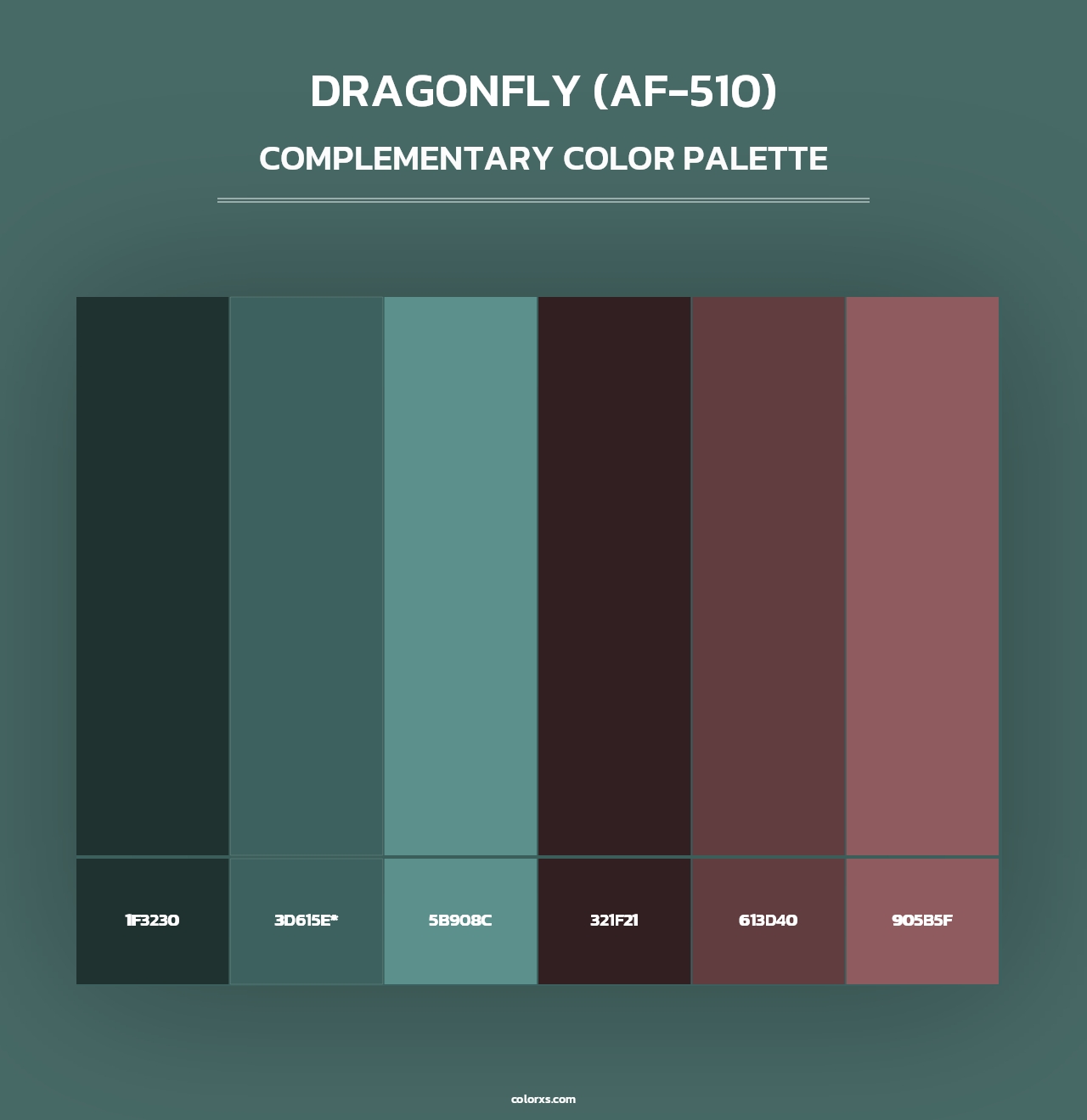 Dragonfly (AF-510) - Complementary Color Palette