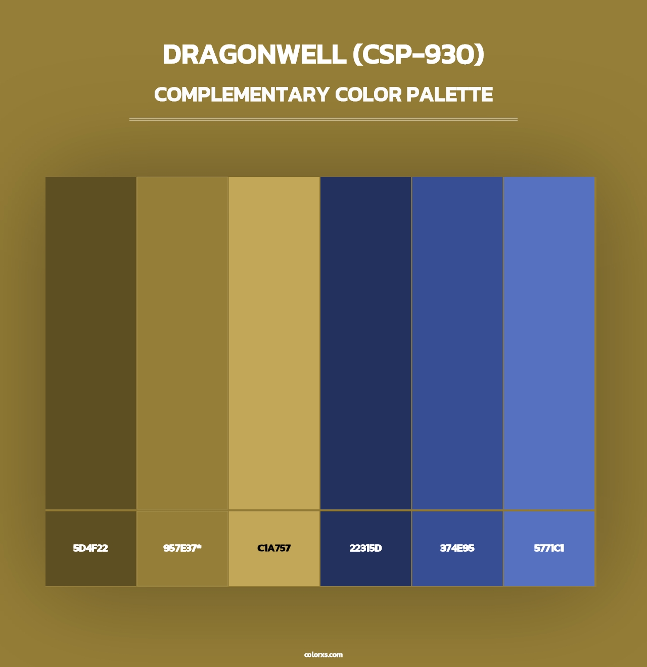 Dragonwell (CSP-930) - Complementary Color Palette