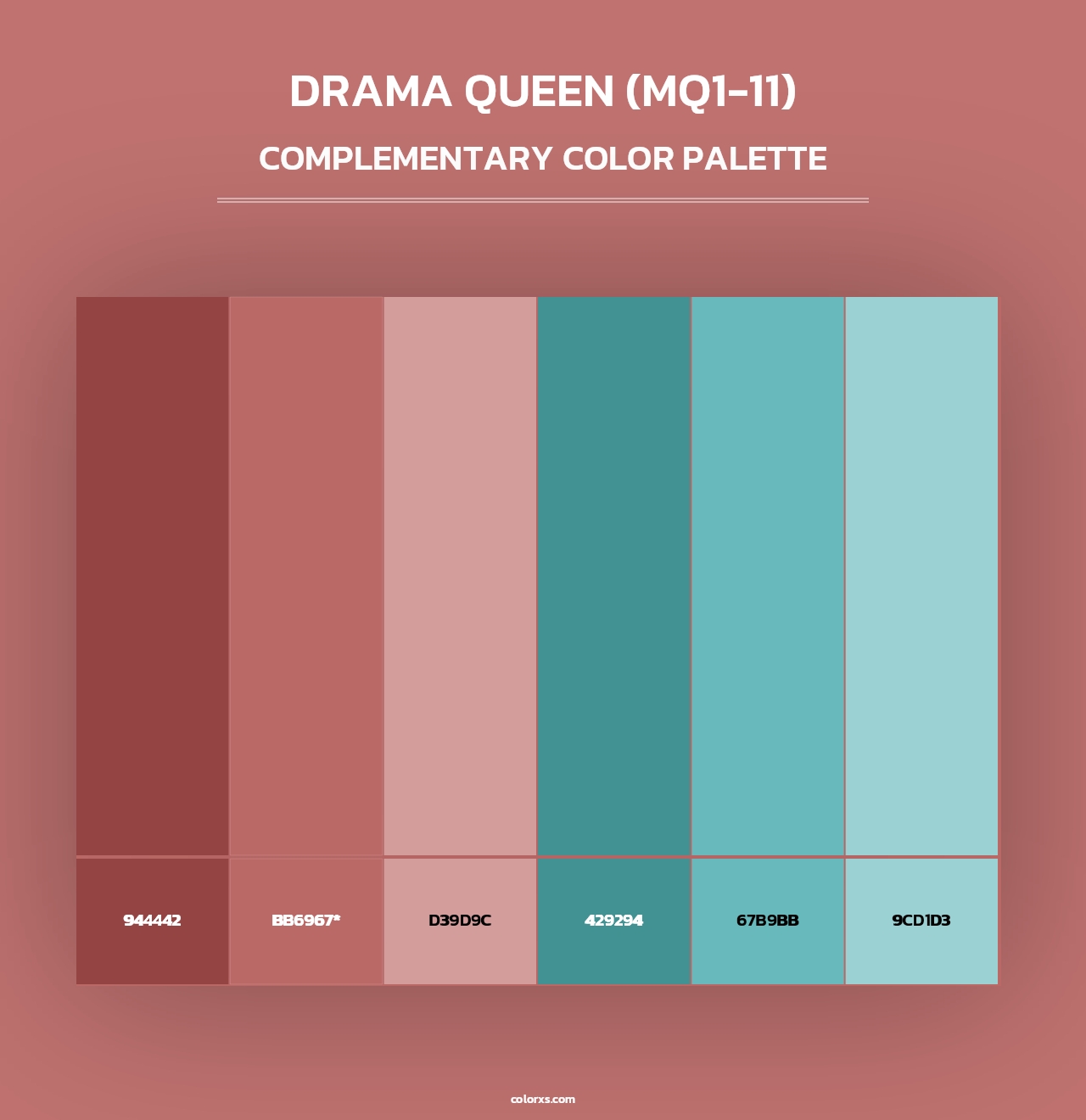 Drama Queen (MQ1-11) - Complementary Color Palette