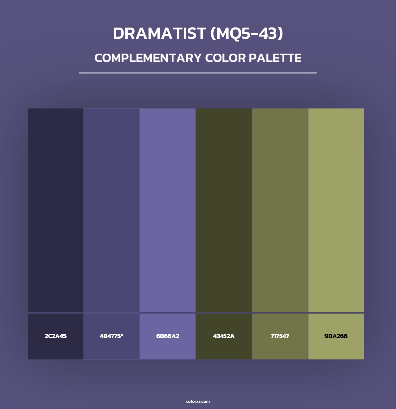 Dramatist (MQ5-43) - Complementary Color Palette
