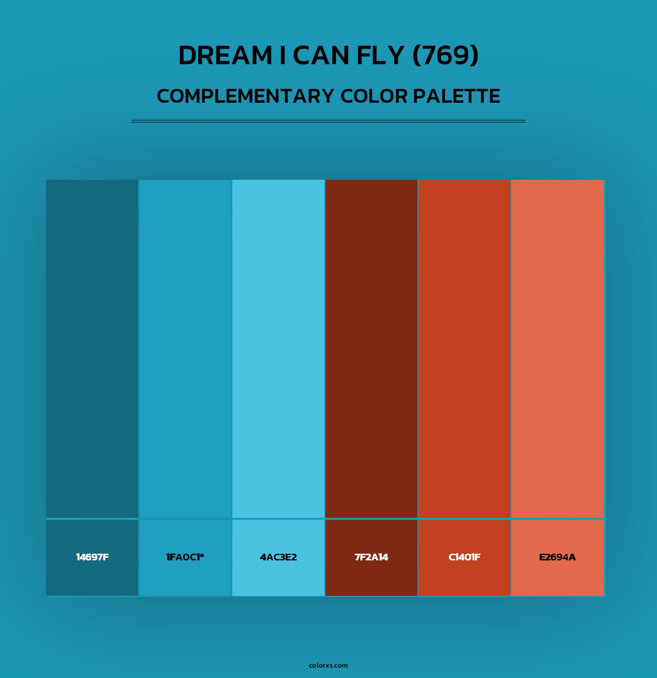 Dream I Can Fly (769) - Complementary Color Palette