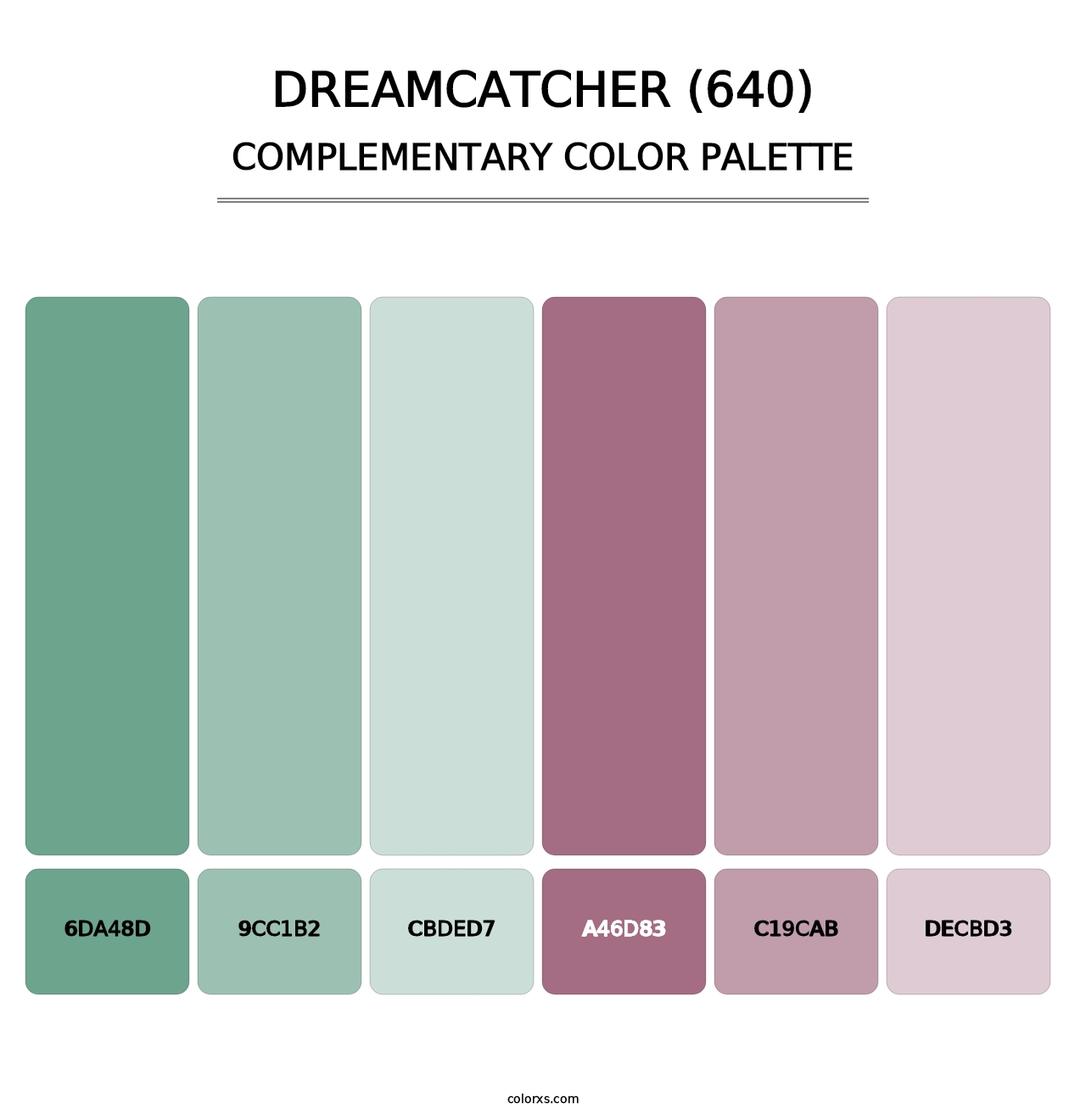 Dreamcatcher (640) - Complementary Color Palette
