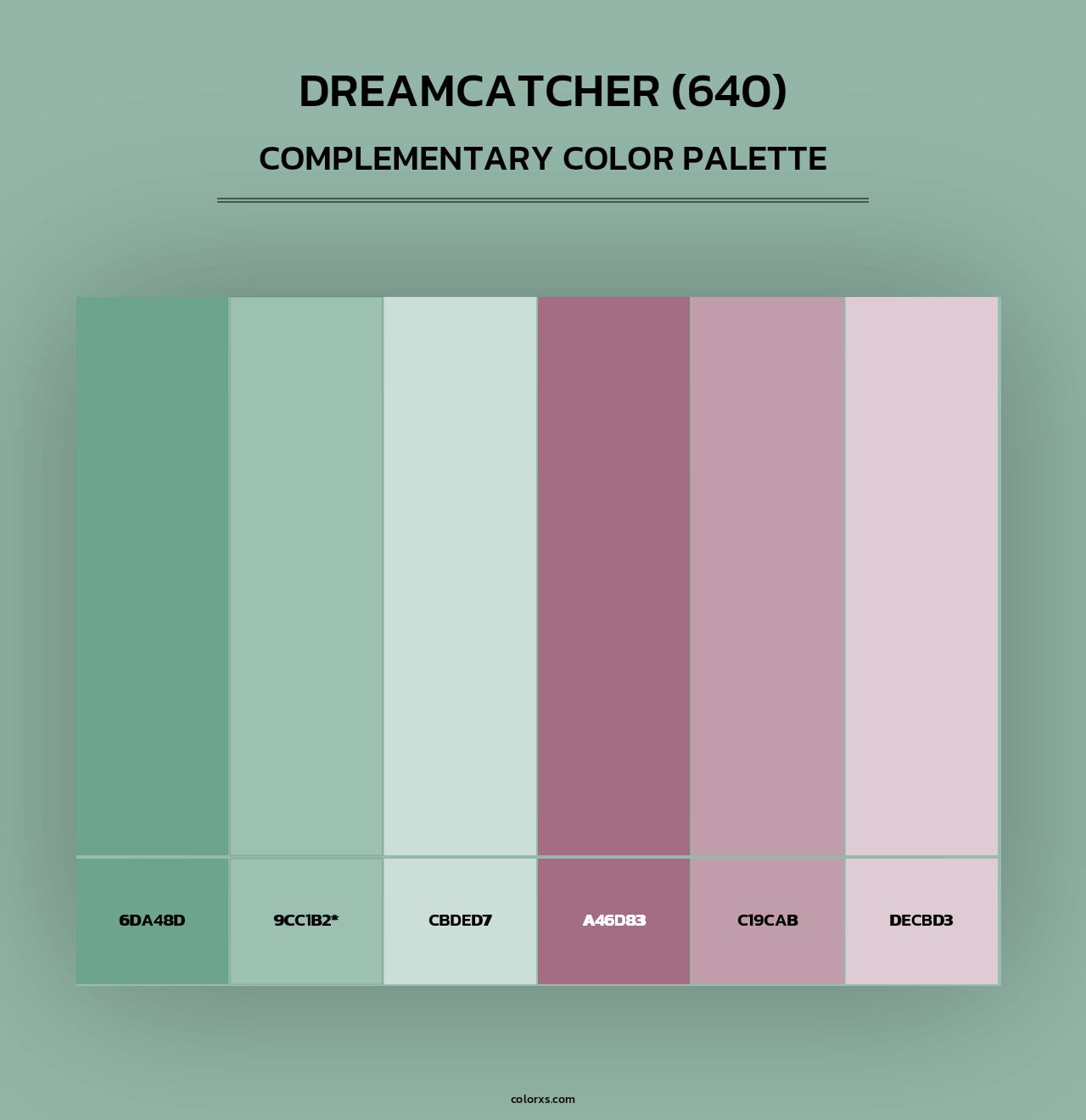 Dreamcatcher (640) - Complementary Color Palette