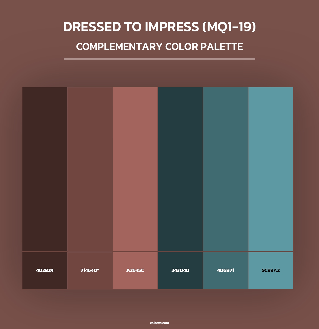 Dressed To Impress (MQ1-19) - Complementary Color Palette