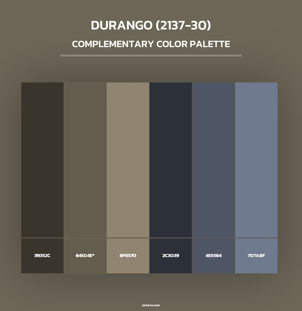 Durango (2137-30) - Complementary Color Palette