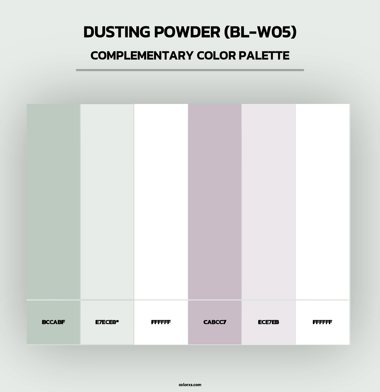 Dusting Powder (BL-W05) - Complementary Color Palette