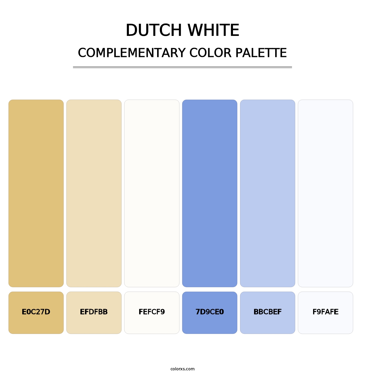 Dutch White - Complementary Color Palette
