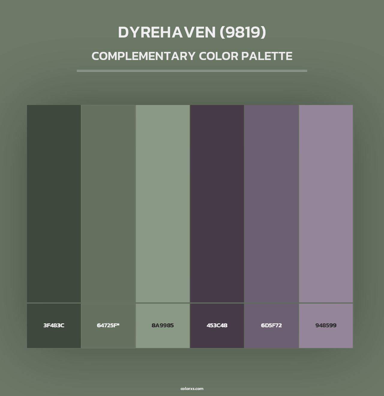Dyrehaven (9819) - Complementary Color Palette