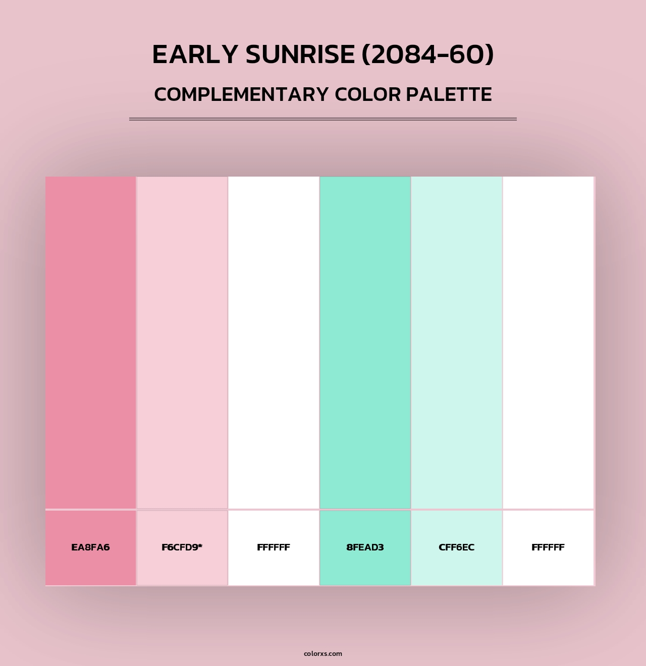 Early Sunrise (2084-60) - Complementary Color Palette