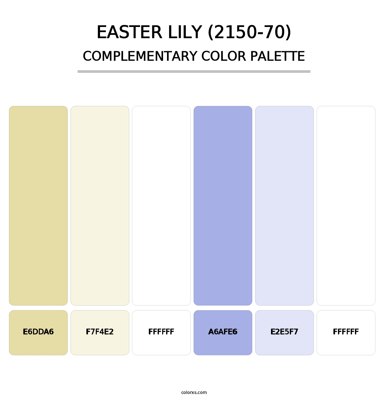 Easter Lily (2150-70) - Complementary Color Palette