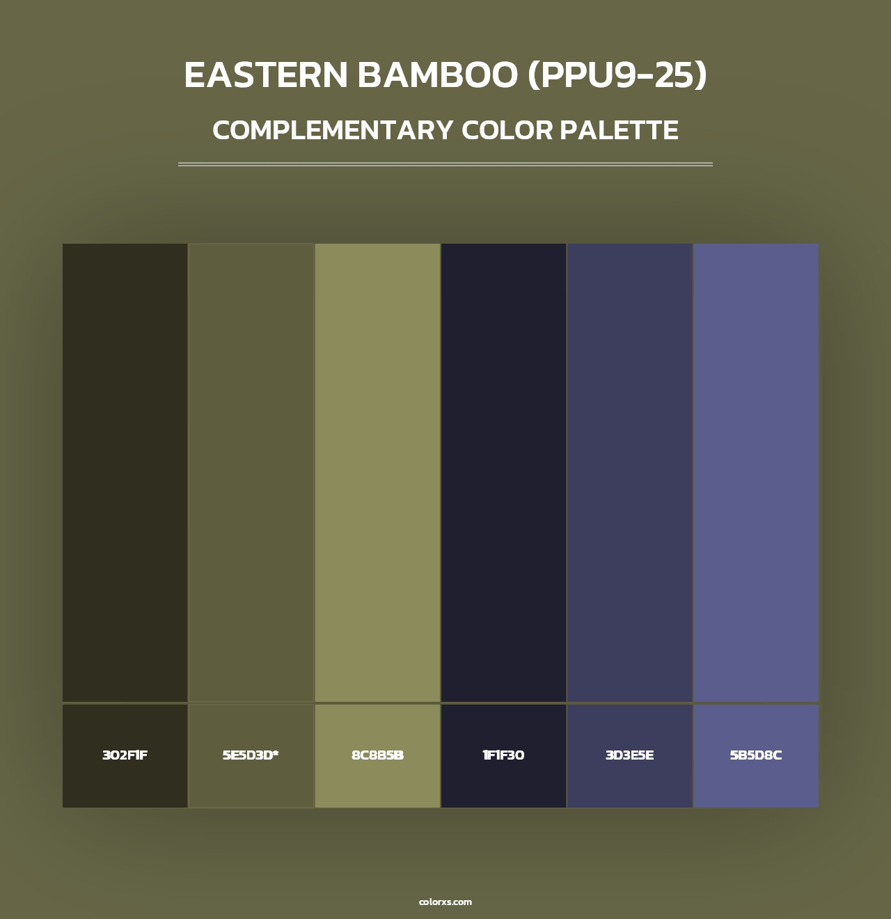 Eastern Bamboo (PPU9-25) - Complementary Color Palette