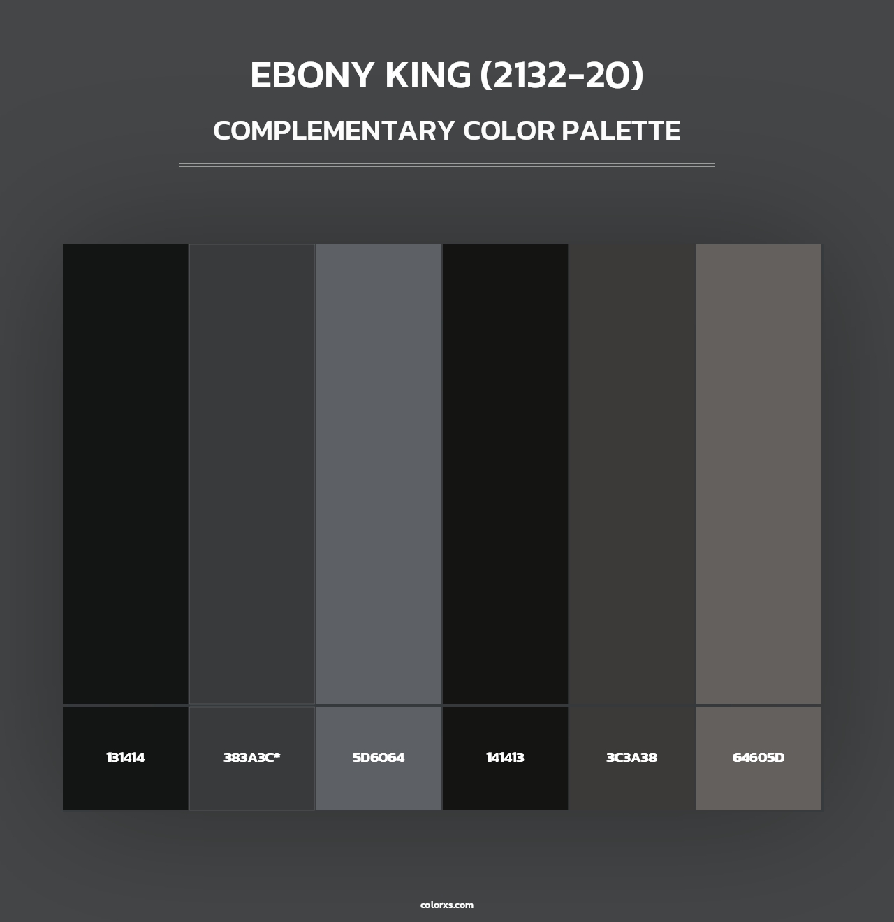 Ebony King (2132-20) - Complementary Color Palette