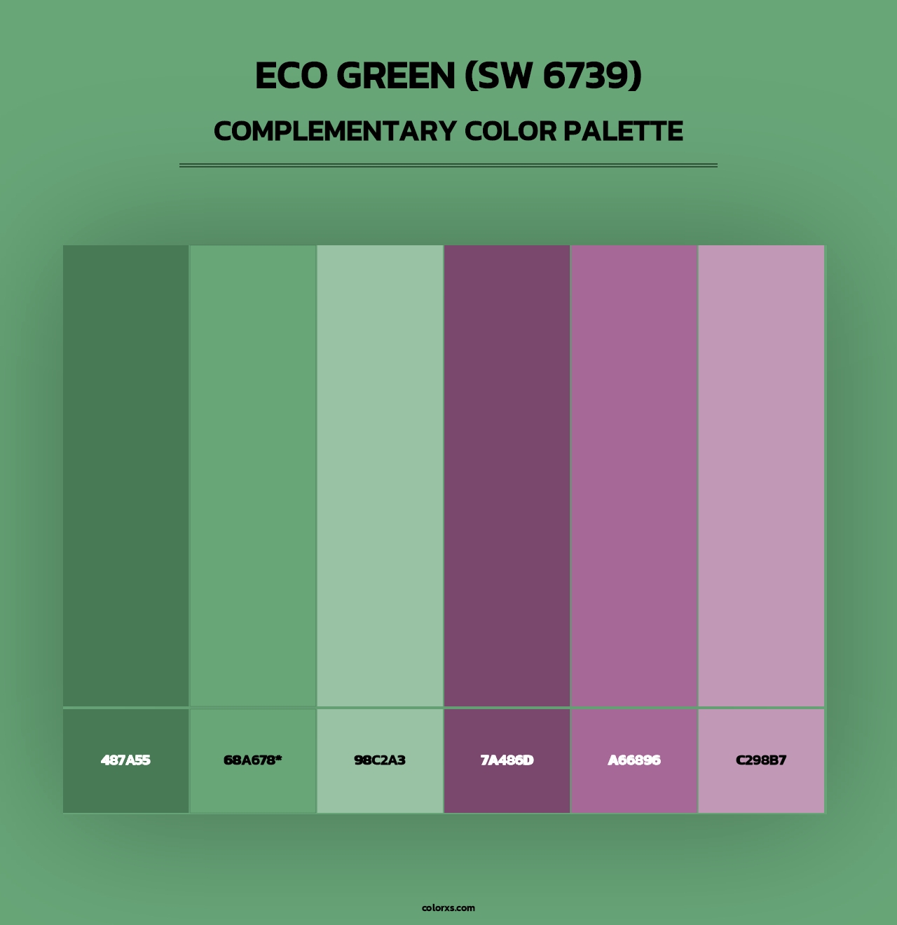 Eco Green (SW 6739) - Complementary Color Palette