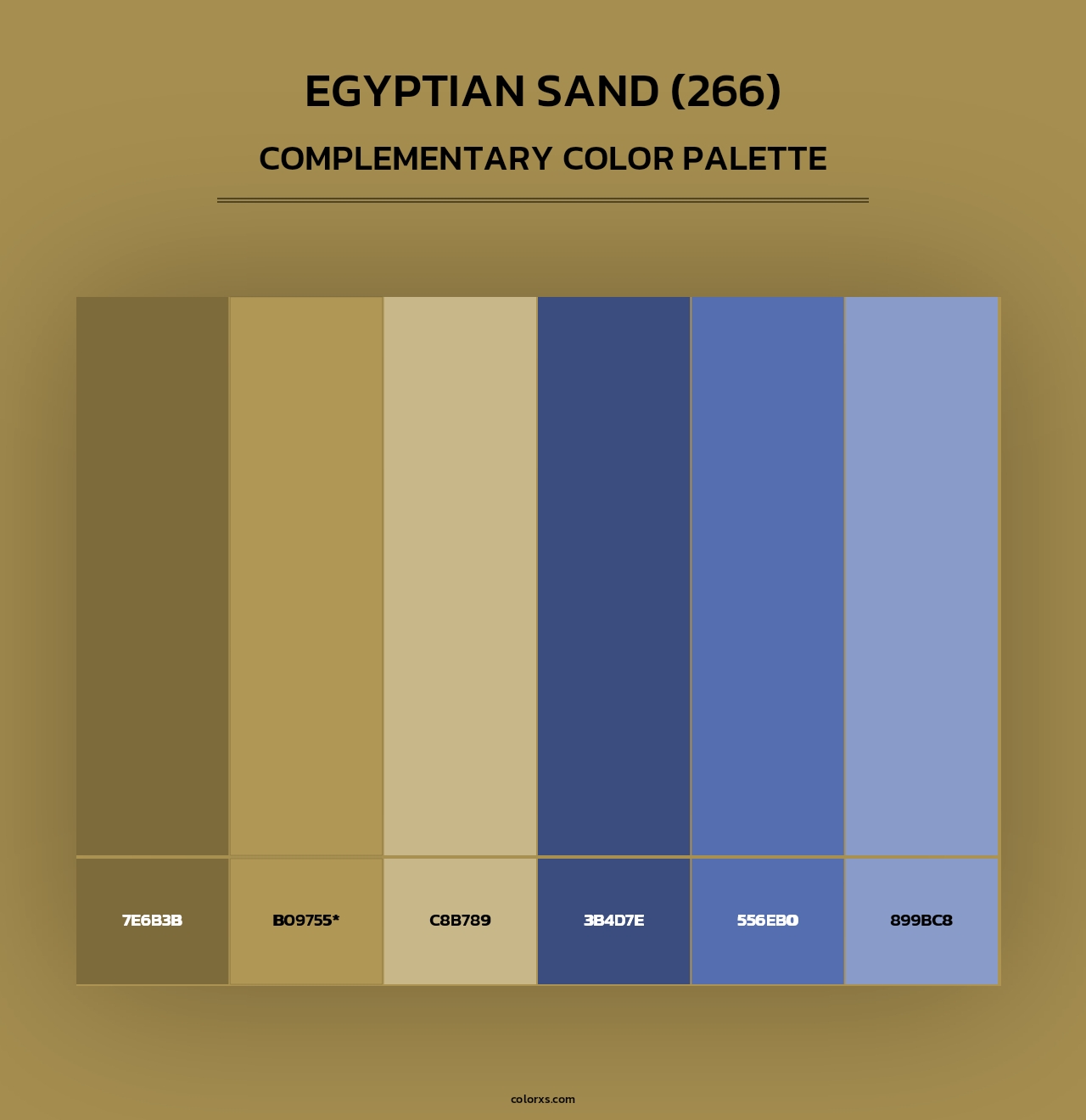 Egyptian Sand (266) - Complementary Color Palette