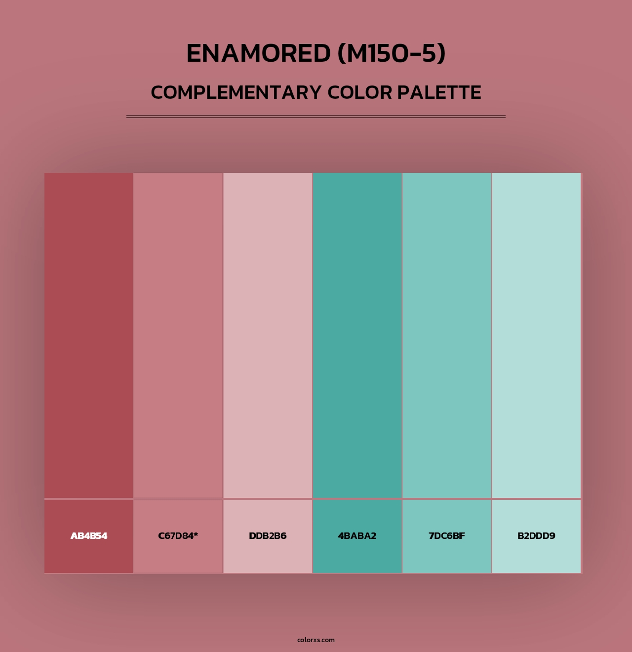 Enamored (M150-5) - Complementary Color Palette