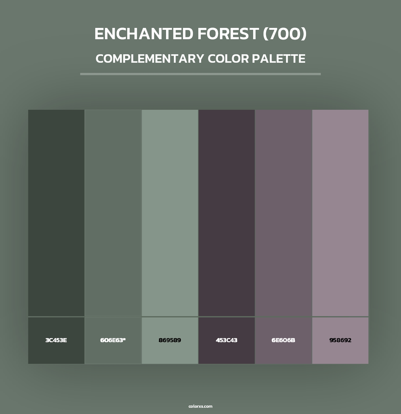 Enchanted Forest (700) - Complementary Color Palette