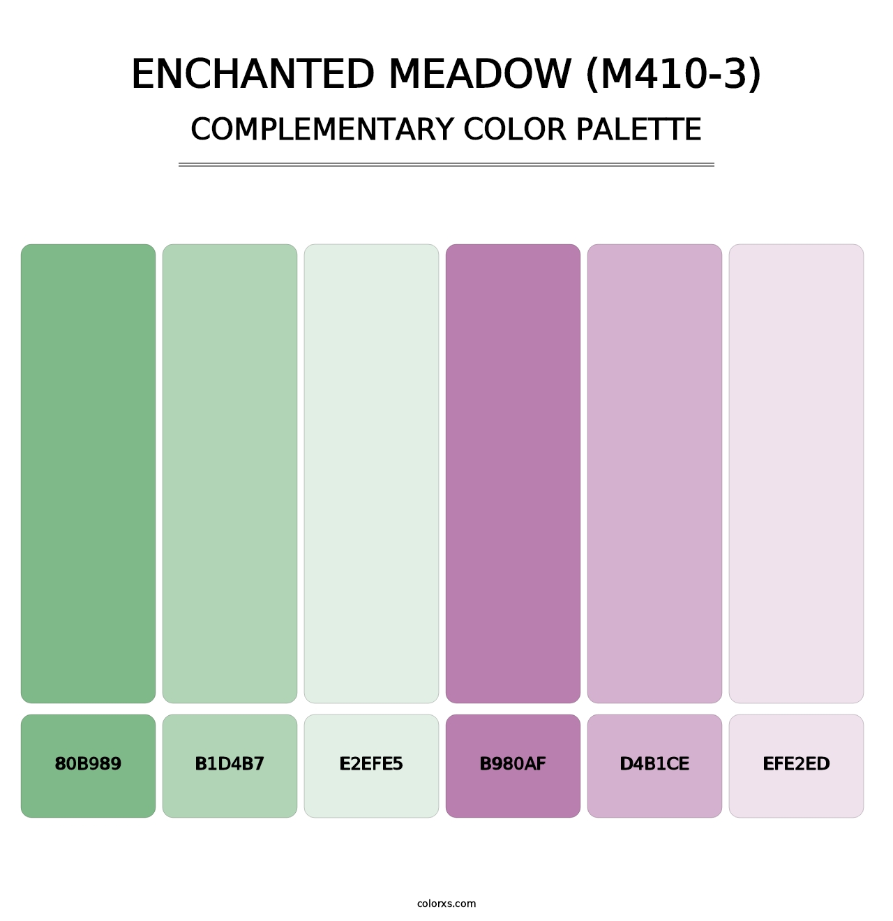 Enchanted Meadow (M410-3) - Complementary Color Palette