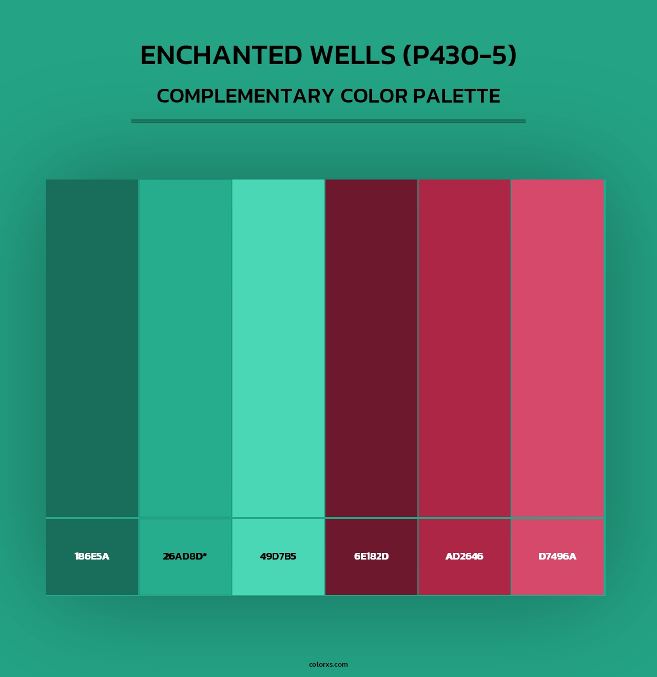 Enchanted Wells (P430-5) - Complementary Color Palette
