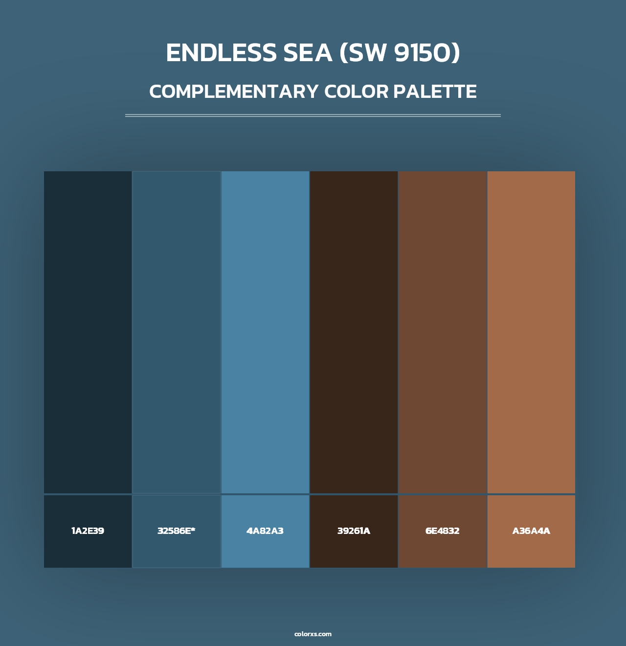 Endless Sea (SW 9150) - Complementary Color Palette