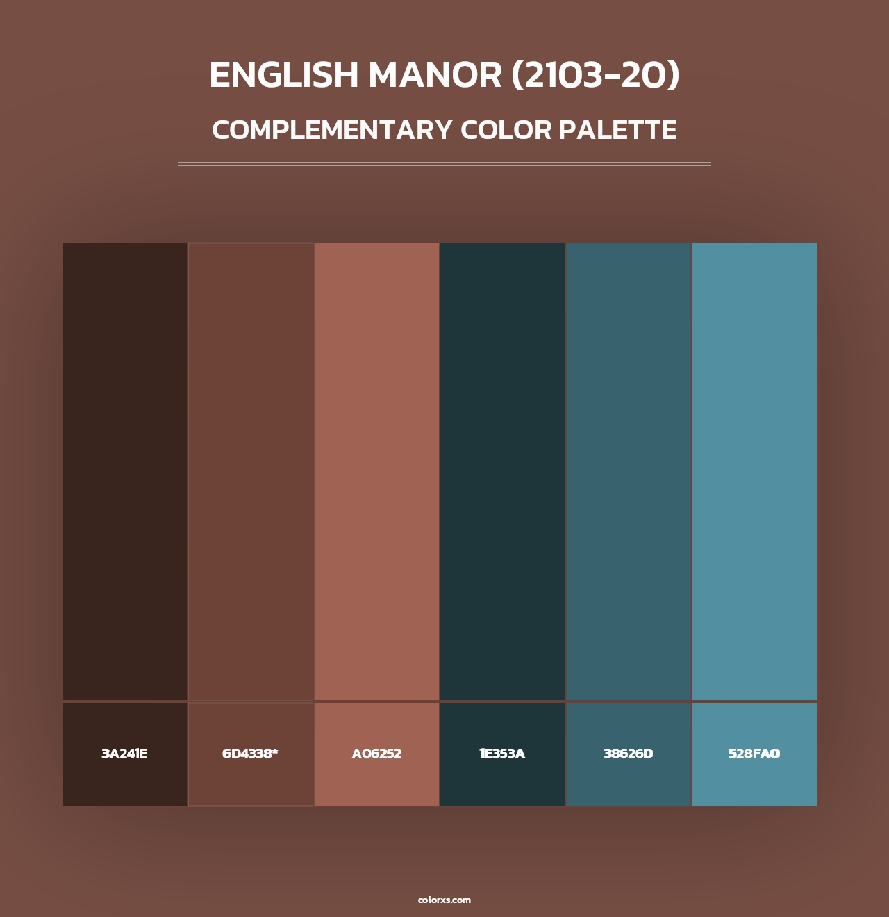 English Manor (2103-20) - Complementary Color Palette