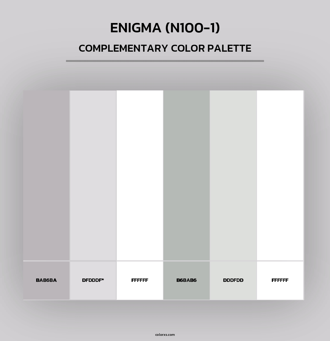 Enigma (N100-1) - Complementary Color Palette