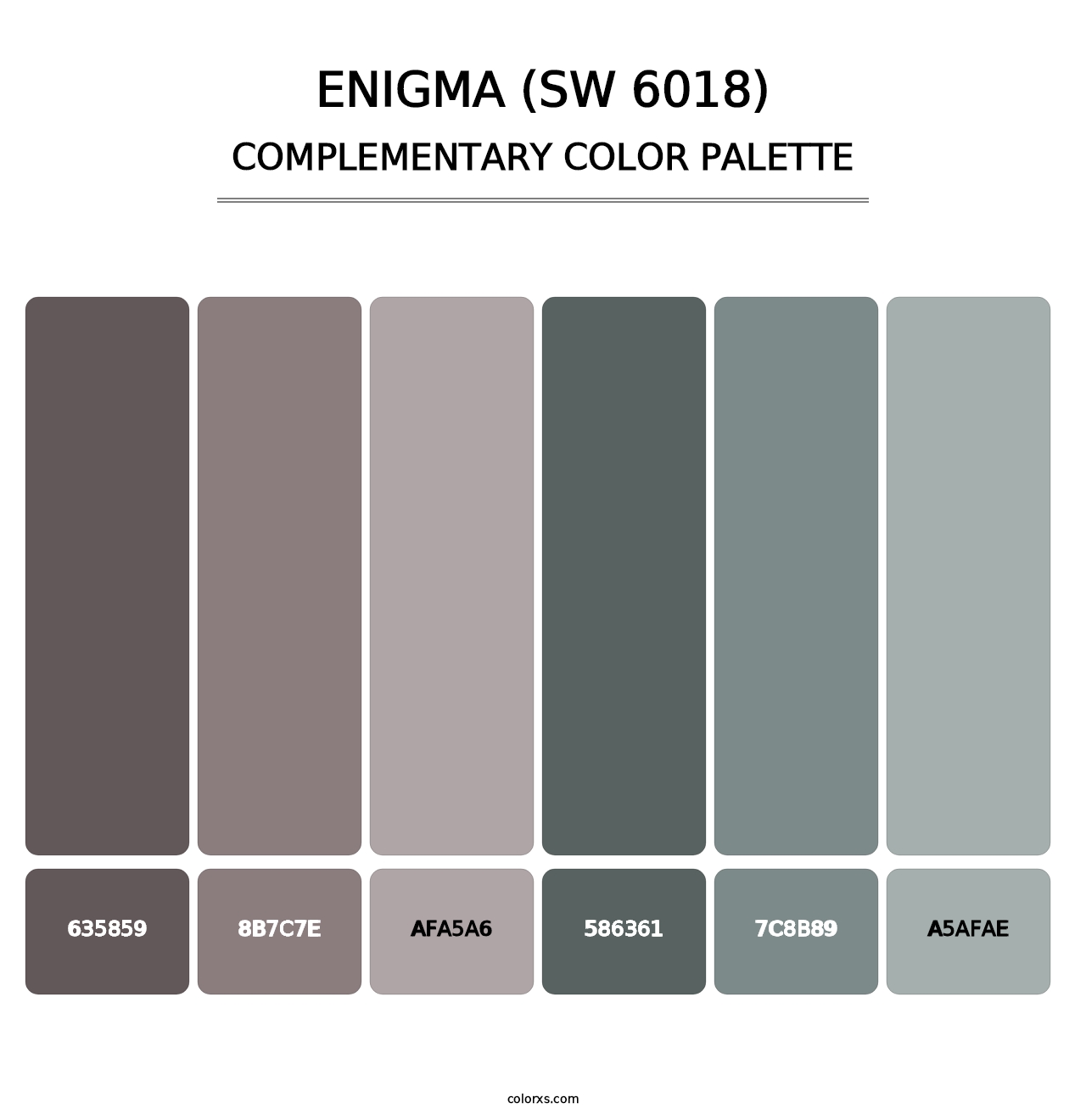 Enigma (SW 6018) - Complementary Color Palette