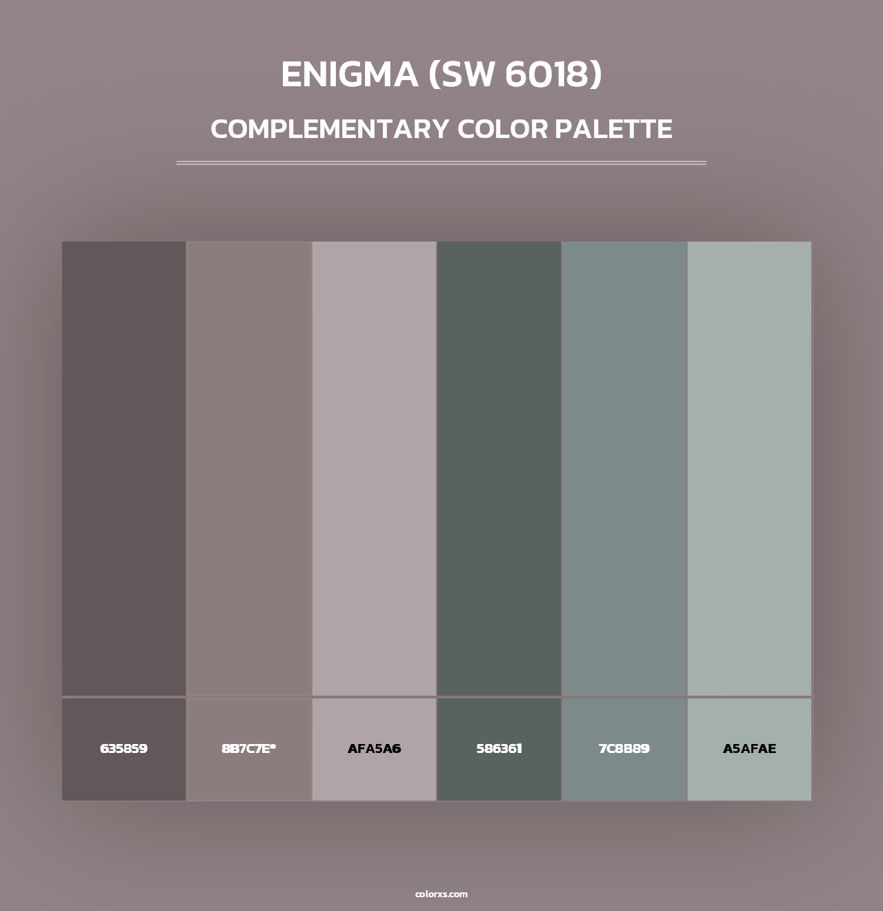 Enigma (SW 6018) - Complementary Color Palette