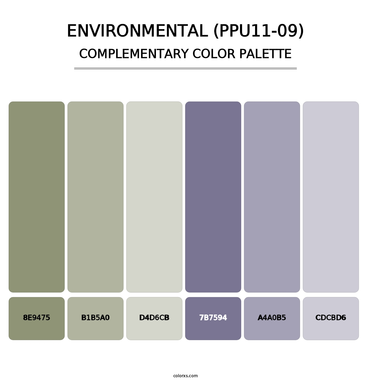 Environmental (PPU11-09) - Complementary Color Palette