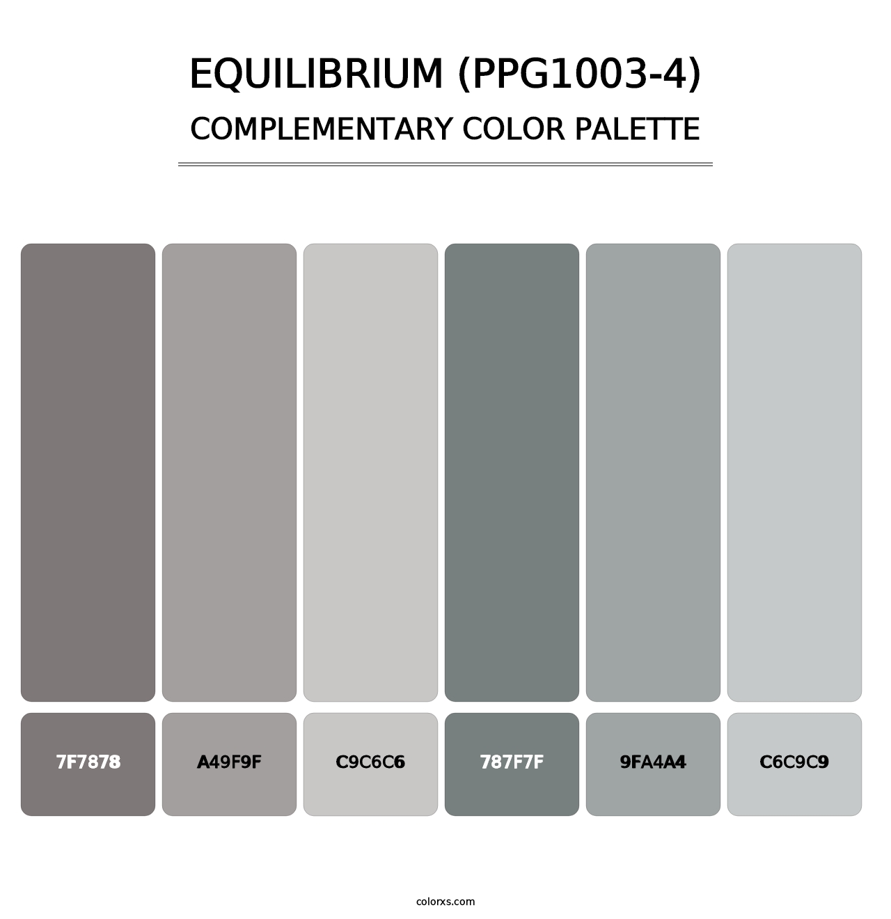Equilibrium (PPG1003-4) - Complementary Color Palette