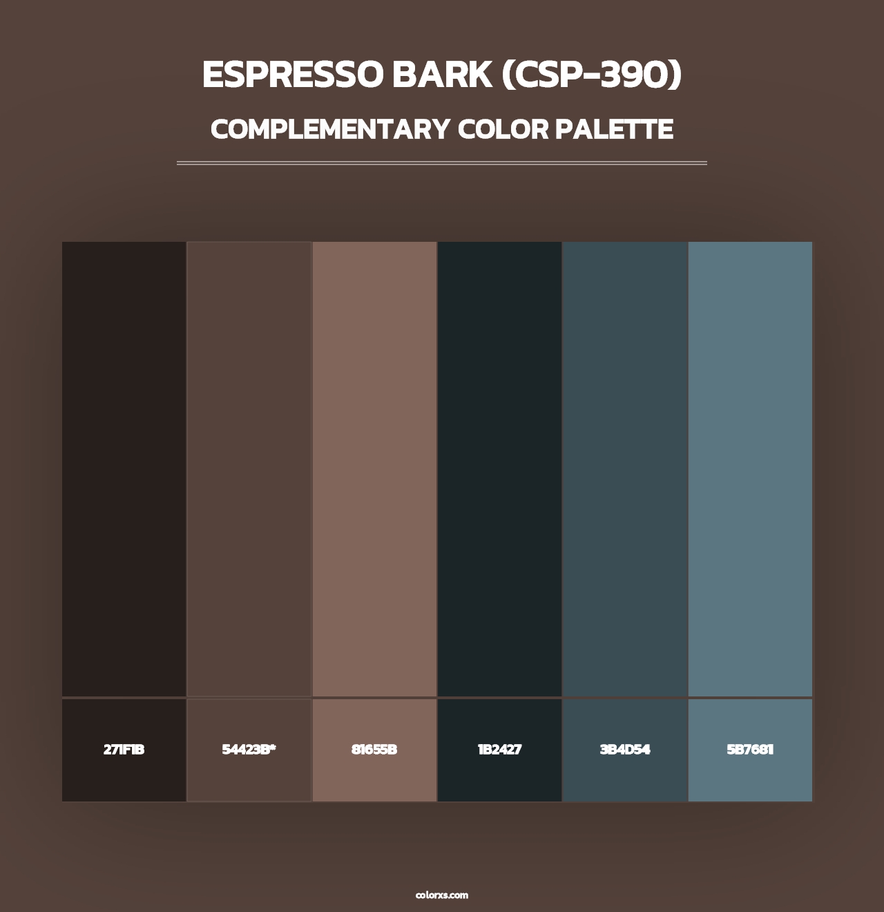 Espresso Bark (CSP-390) - Complementary Color Palette