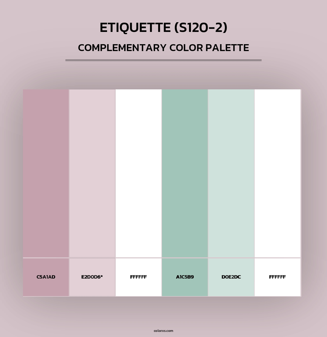 Etiquette (S120-2) - Complementary Color Palette
