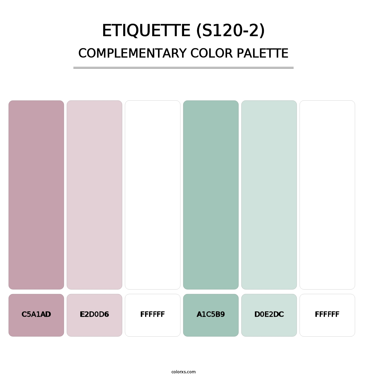 Etiquette (S120-2) - Complementary Color Palette