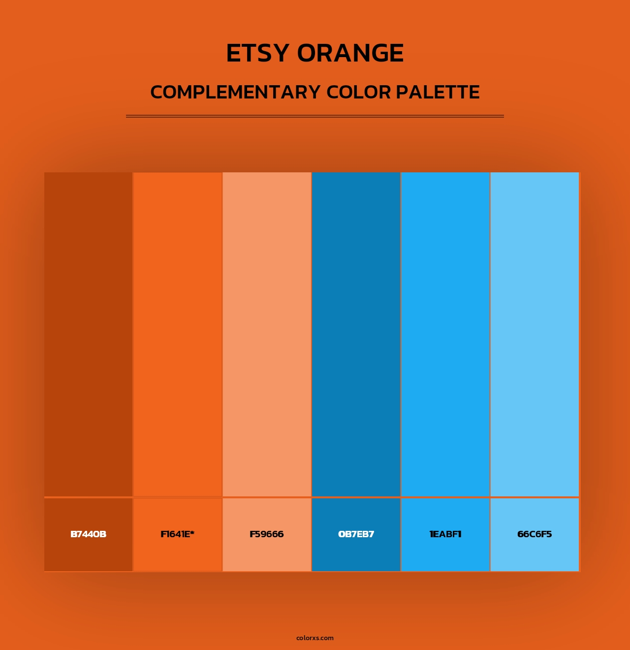 Etsy Orange - Complementary Color Palette