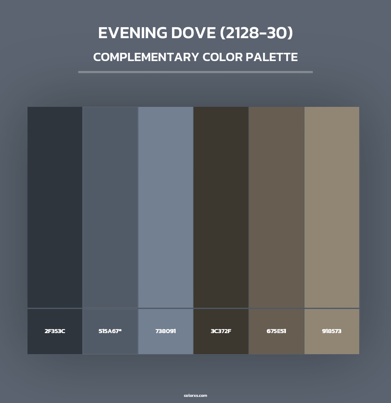 Evening Dove (2128-30) - Complementary Color Palette