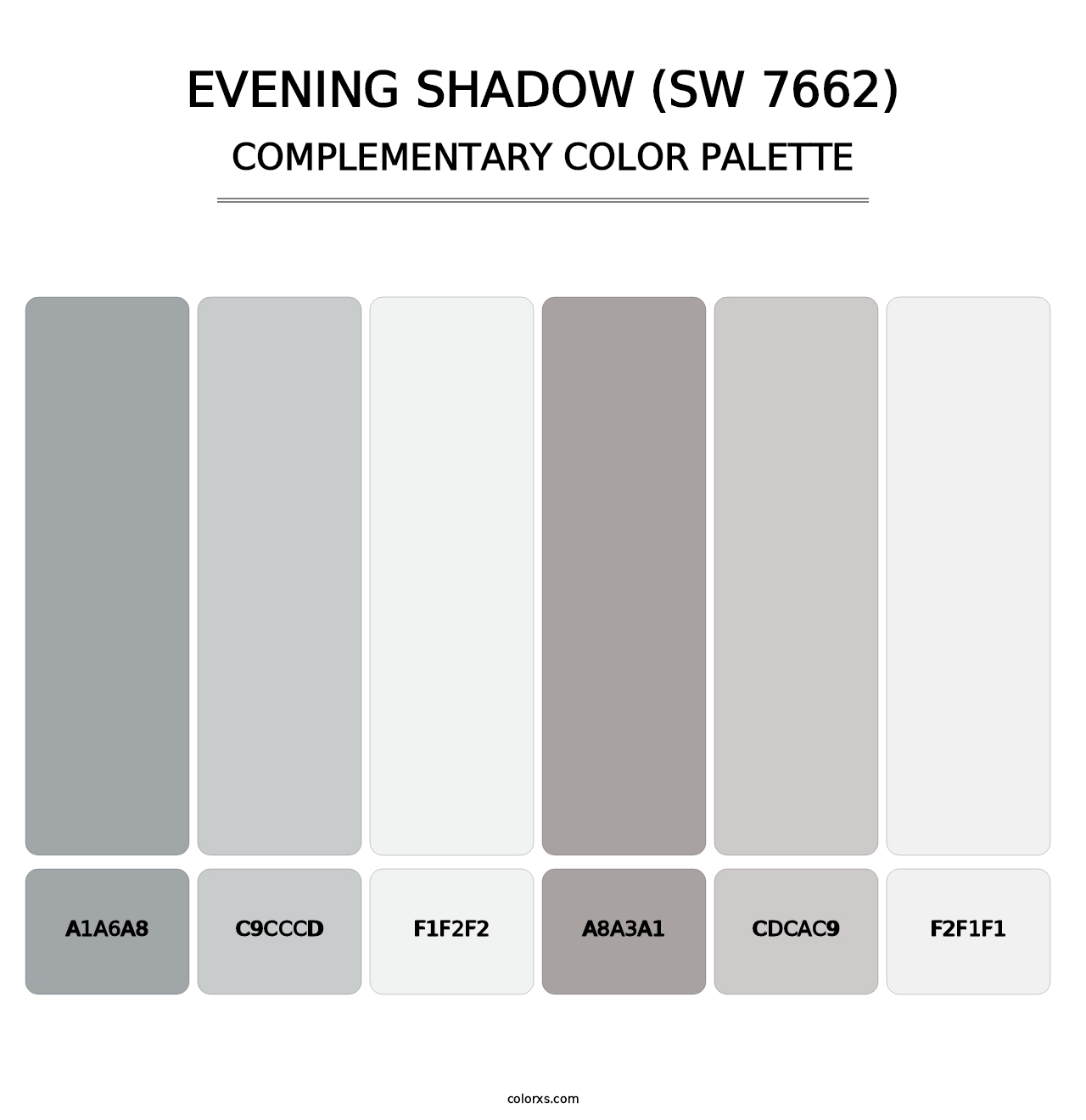 Evening Shadow (SW 7662) - Complementary Color Palette