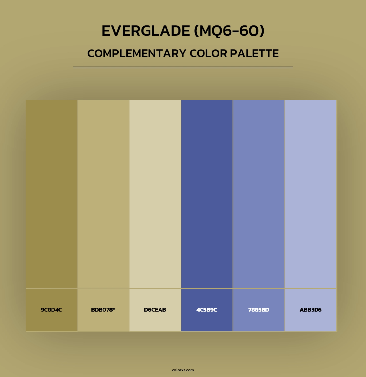 Everglade (MQ6-60) - Complementary Color Palette