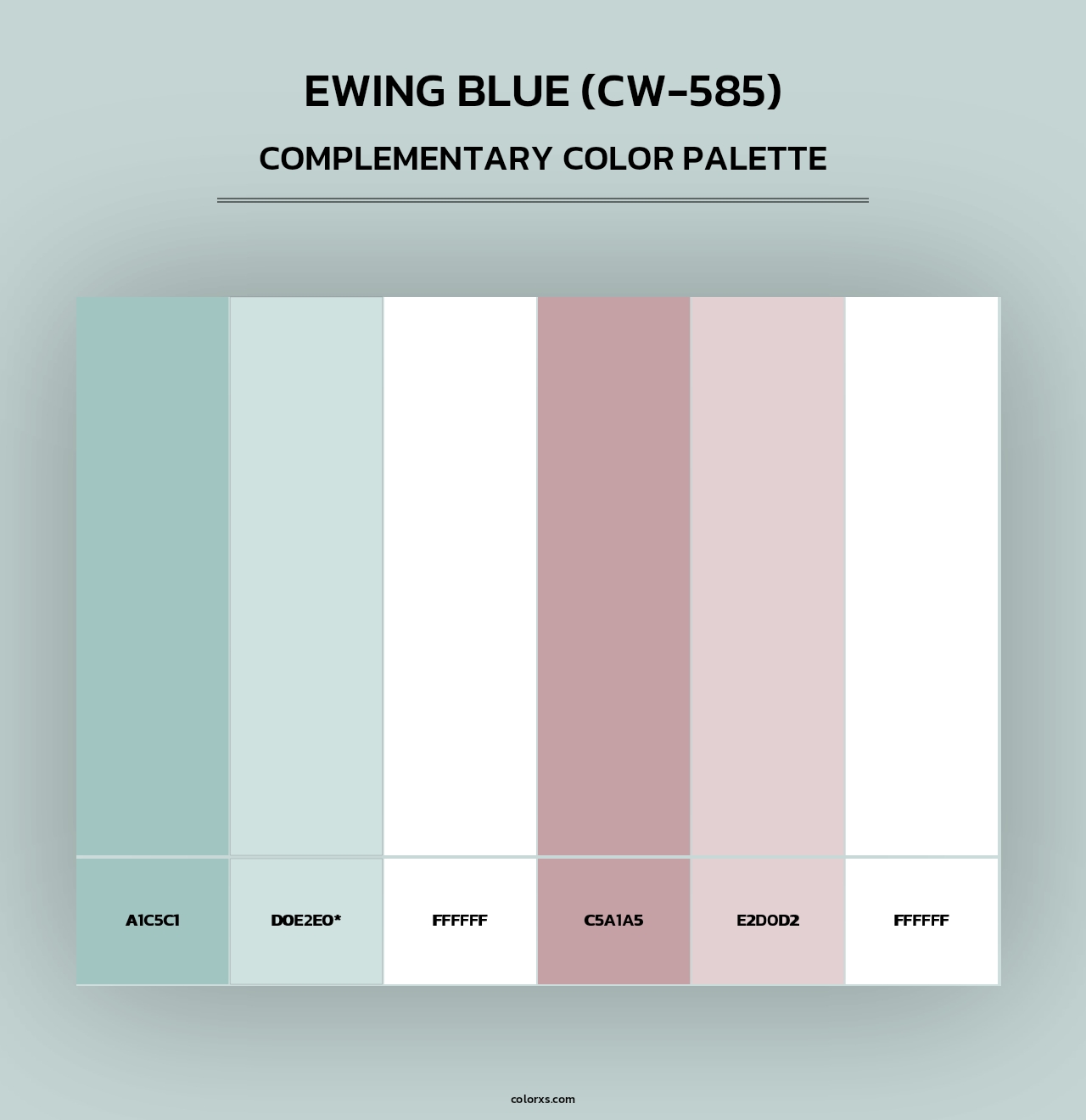 Ewing Blue (CW-585) - Complementary Color Palette
