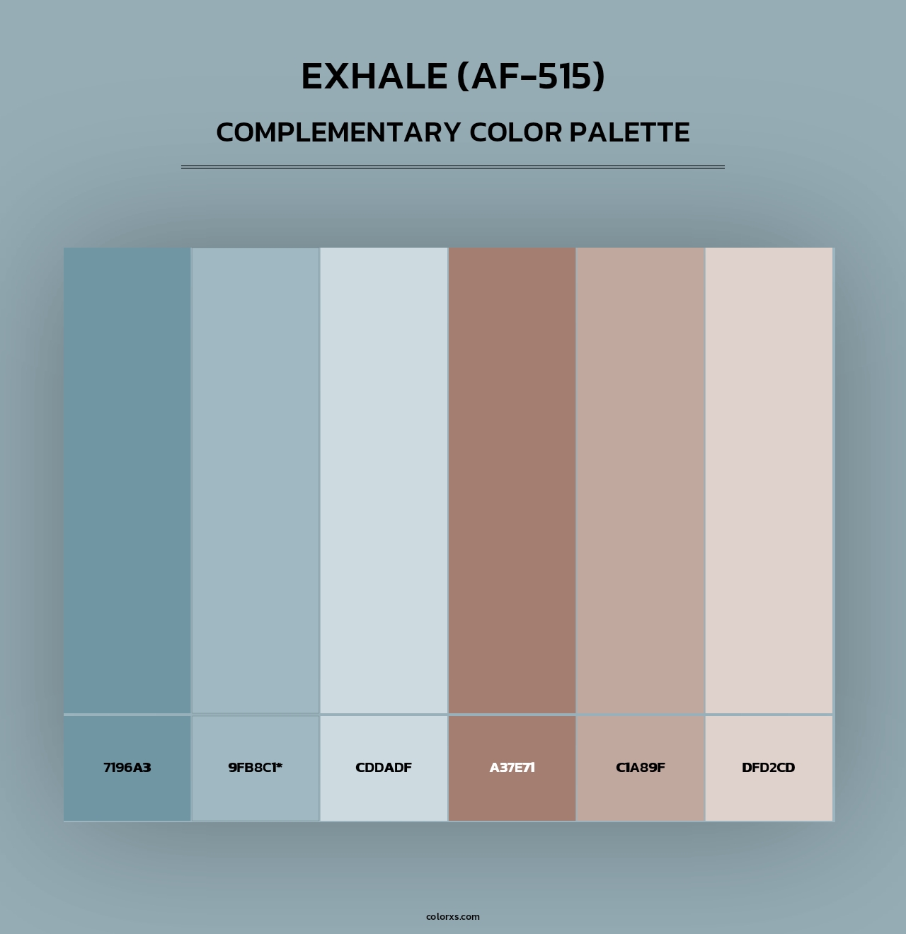 Exhale (AF-515) - Complementary Color Palette