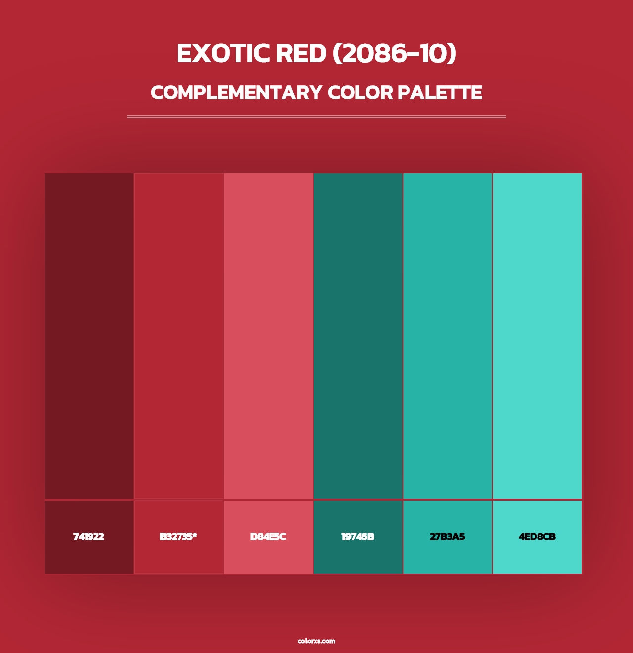 Exotic Red (2086-10) - Complementary Color Palette