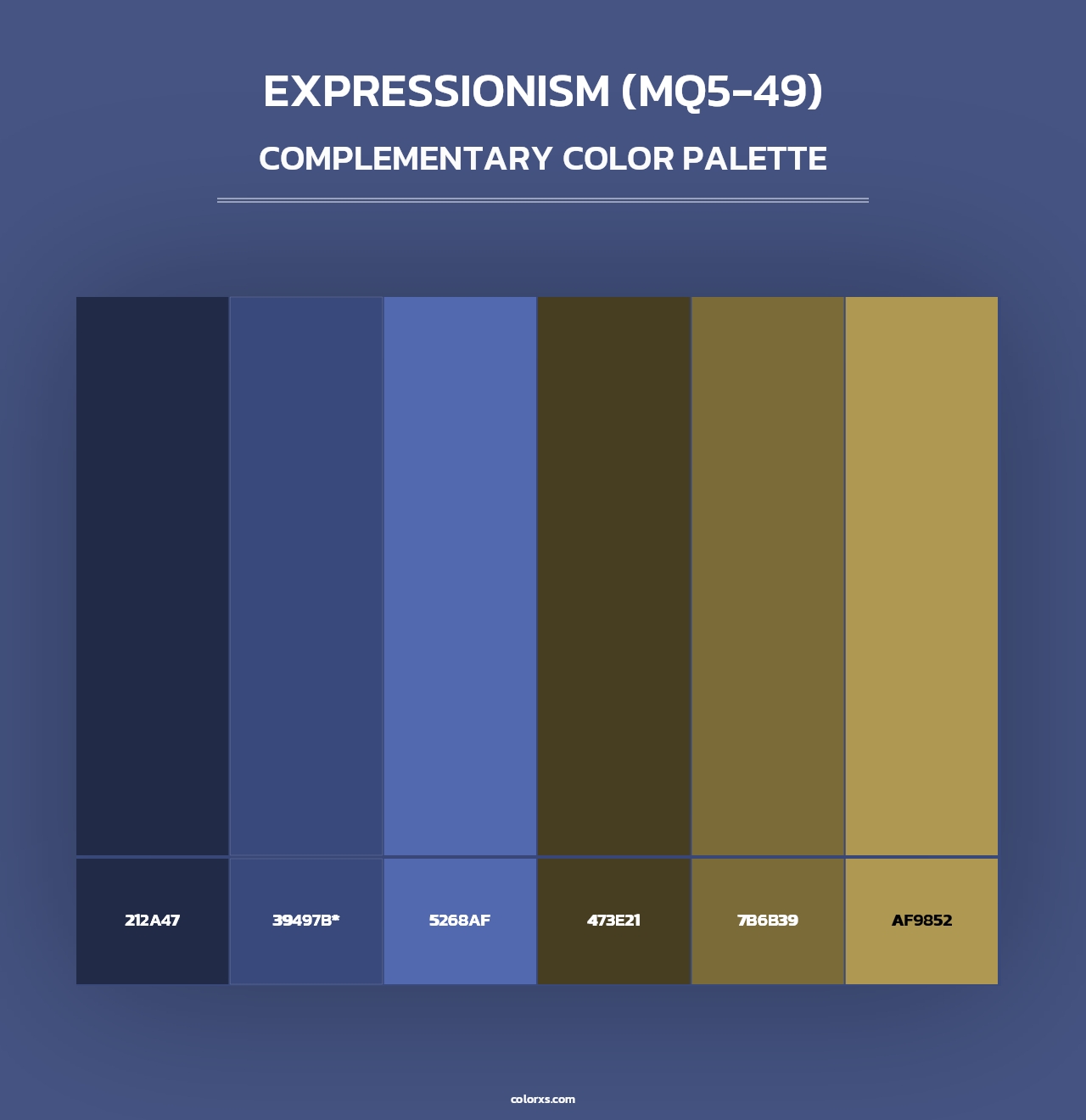 Expressionism (MQ5-49) - Complementary Color Palette