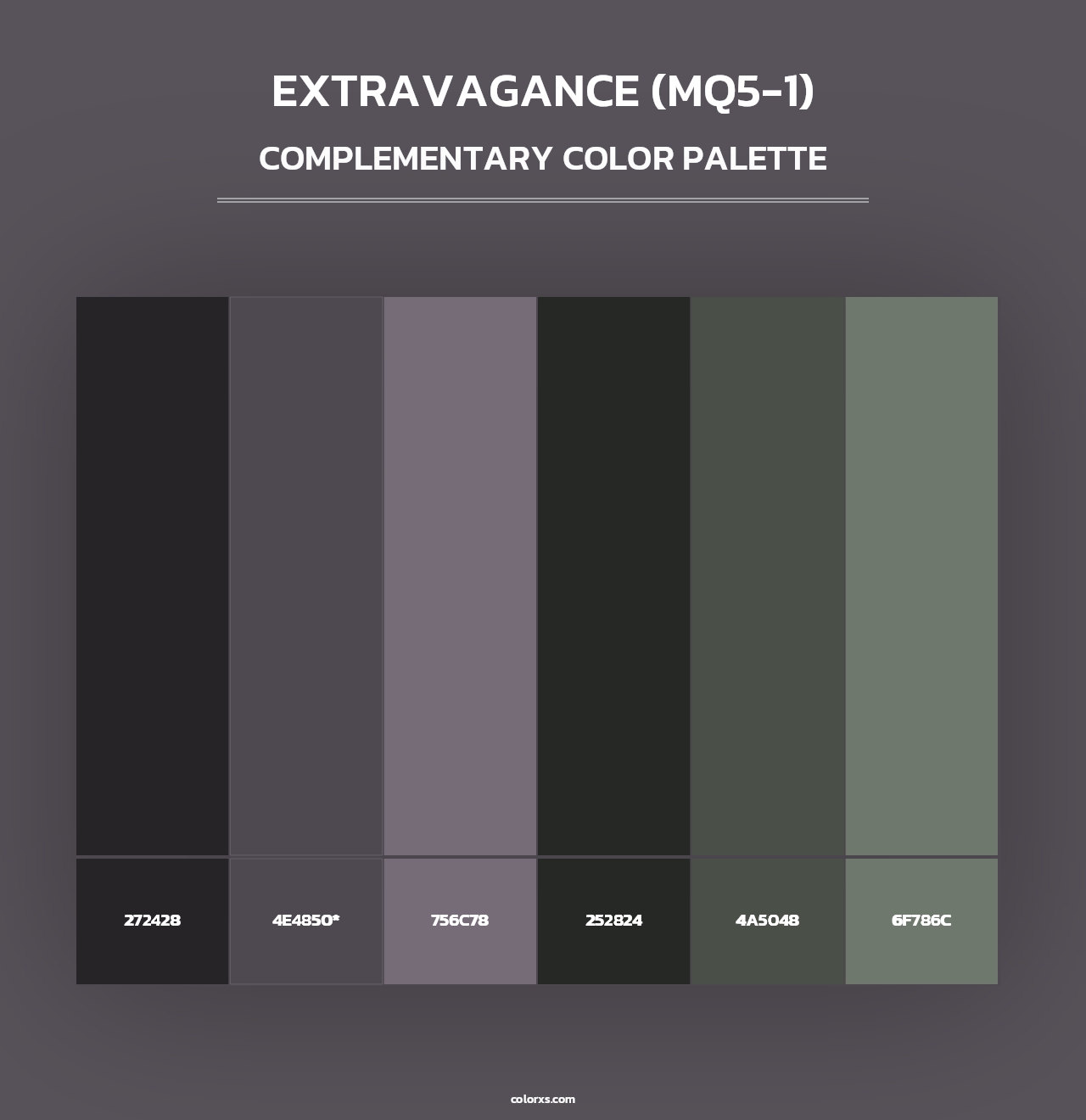 Extravagance (MQ5-1) - Complementary Color Palette
