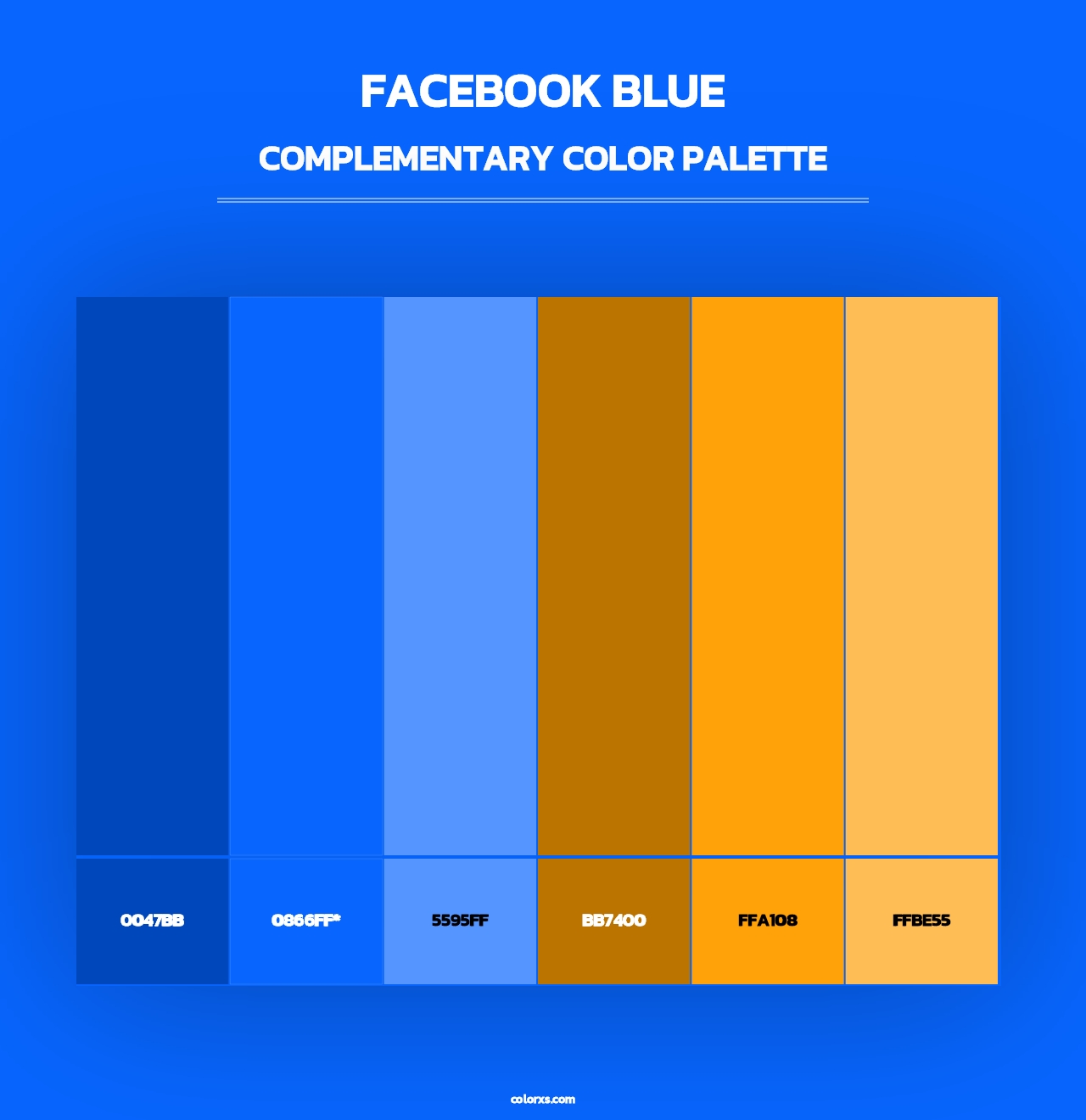 Facebook Blue - Complementary Color Palette