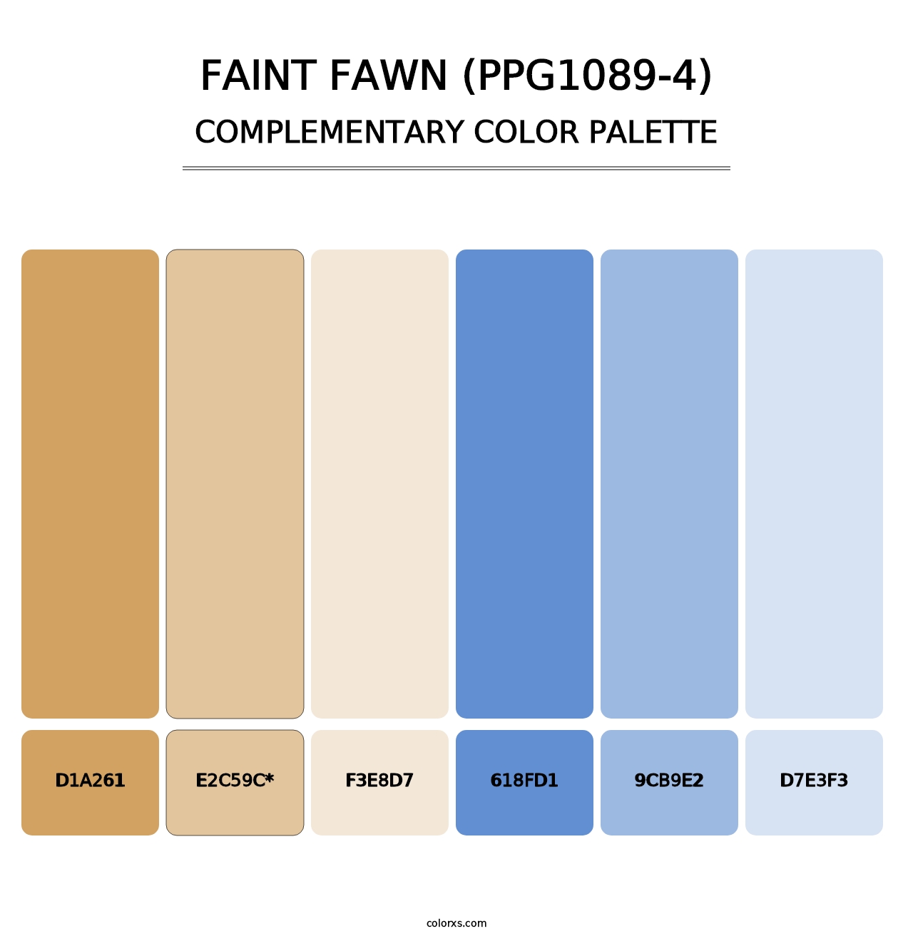 Faint Fawn (PPG1089-4) - Complementary Color Palette